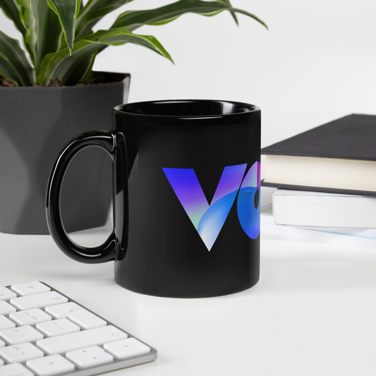 Taza Negra de Cerámica VOOM — The Morning Code