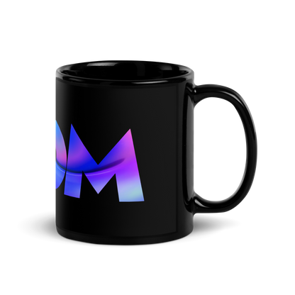 Taza Negra de Cerámica VOOM — The Morning Code