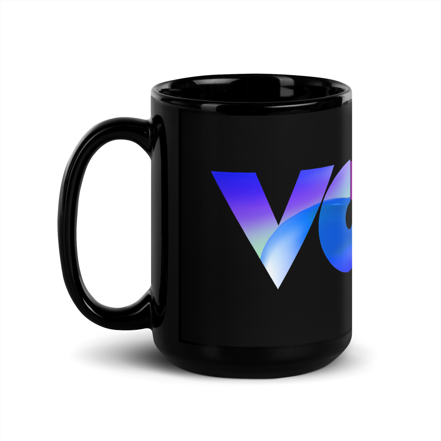 Taza Negra de Cerámica VOOM — The Morning Code