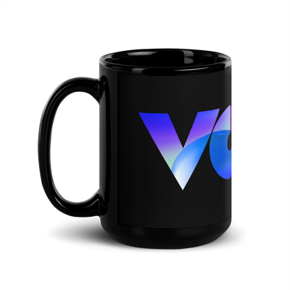 Taza Negra de Cerámica VOOM — The Morning Code