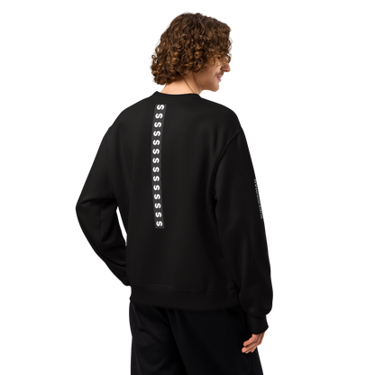 Sudadera Negra Oversize VOOM — The Becoming Code