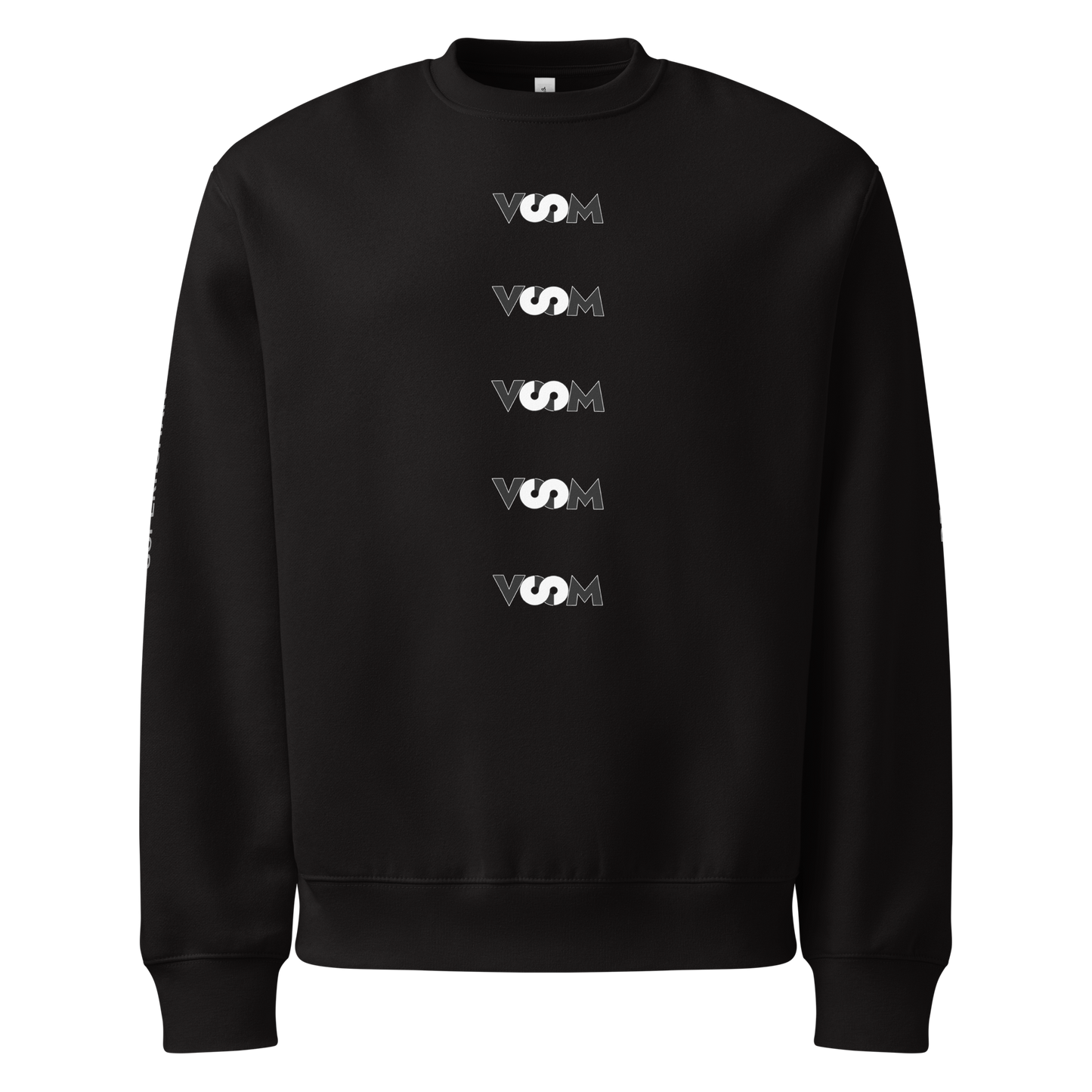 Sudadera Negra Oversize VOOM — The Becoming Code