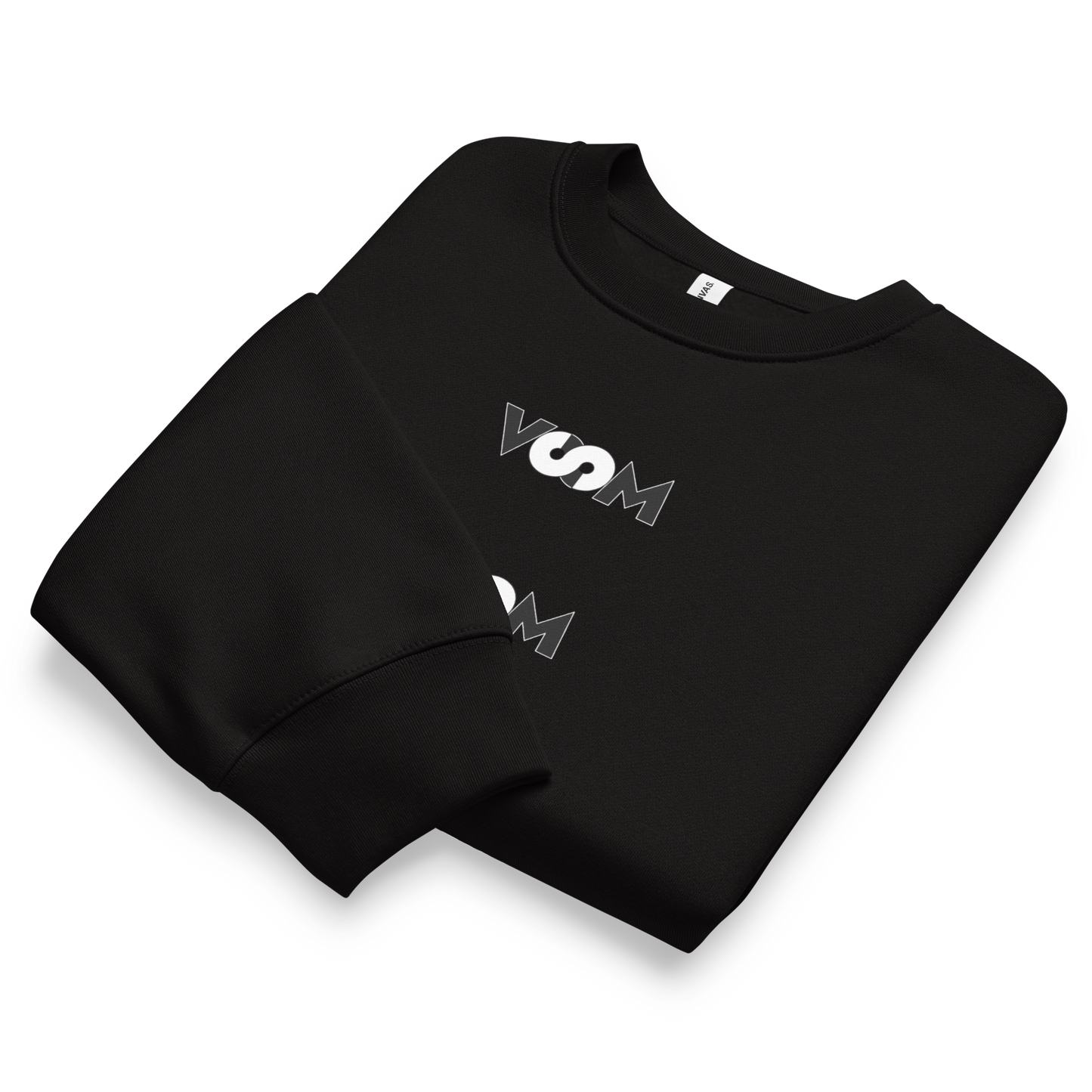 Sudadera Negra Oversize VOOM — The Becoming Code
