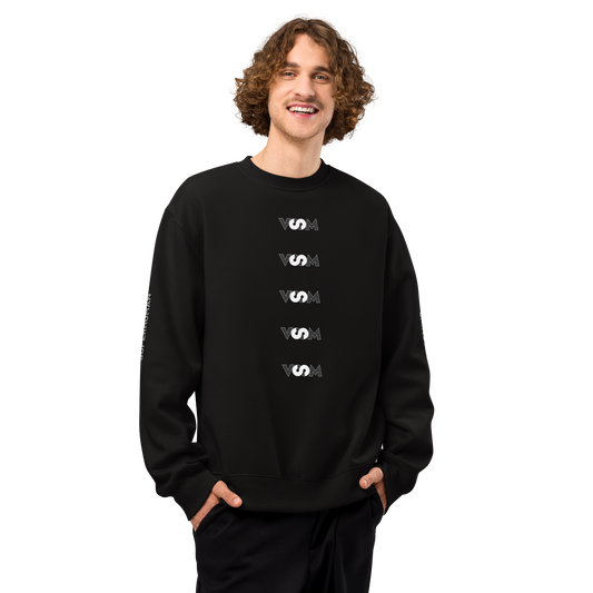 Sudadera Negra Oversize VOOM — The Becoming Code