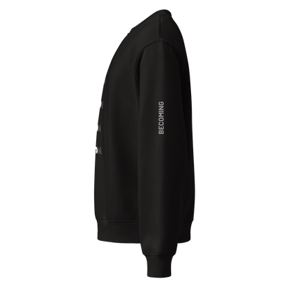 Sudadera Negra Oversize VOOM — The Becoming Code