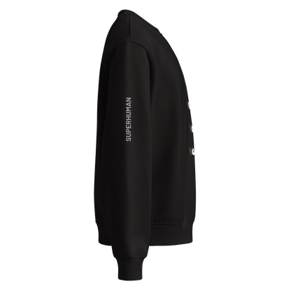 Sudadera Negra Oversize VOOM — The Becoming Code