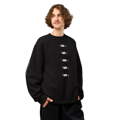 Sudadera Negra Oversize VOOM — The Becoming Code