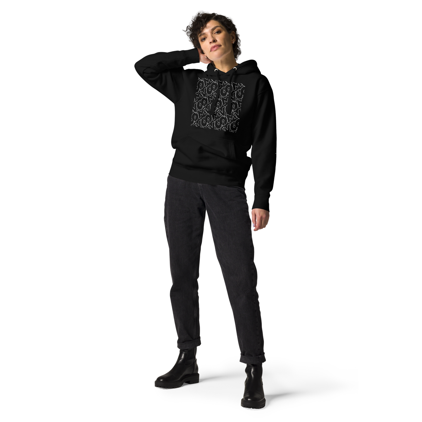 Hoodie Negra VOOM — The Signal Code