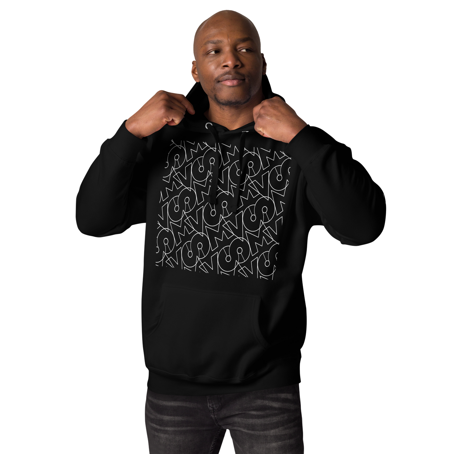 Hoodie Negra VOOM — The Signal Code