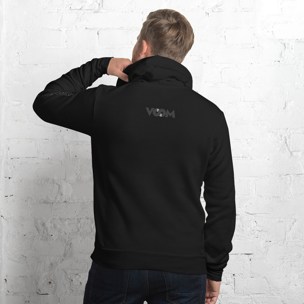 Hoodie Negra VOOM unisex— The Superhuman Code