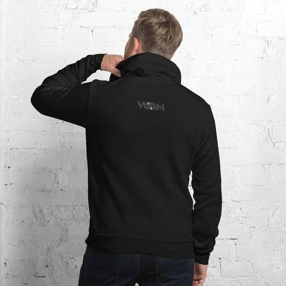 Hoodie Negra VOOM unisex— The Superhuman Code