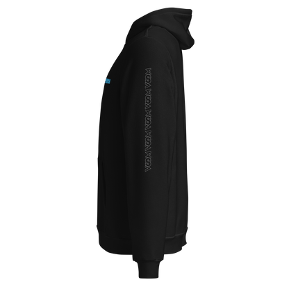 Hoodie Negra VOOM unisex— The Superhuman Code