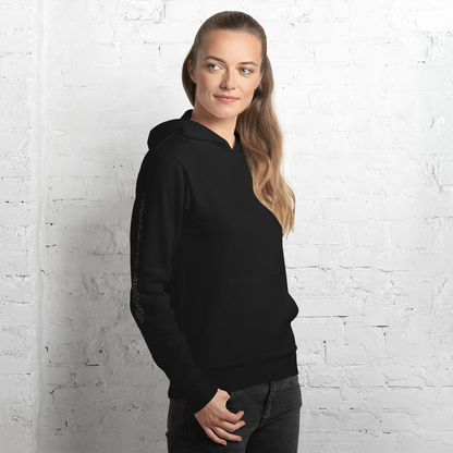 Hoodie Negra VOOM unisex— The Superhuman Code