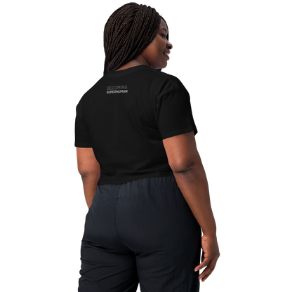 Crop Top Negro de Algodón VOOM — The Axis Code