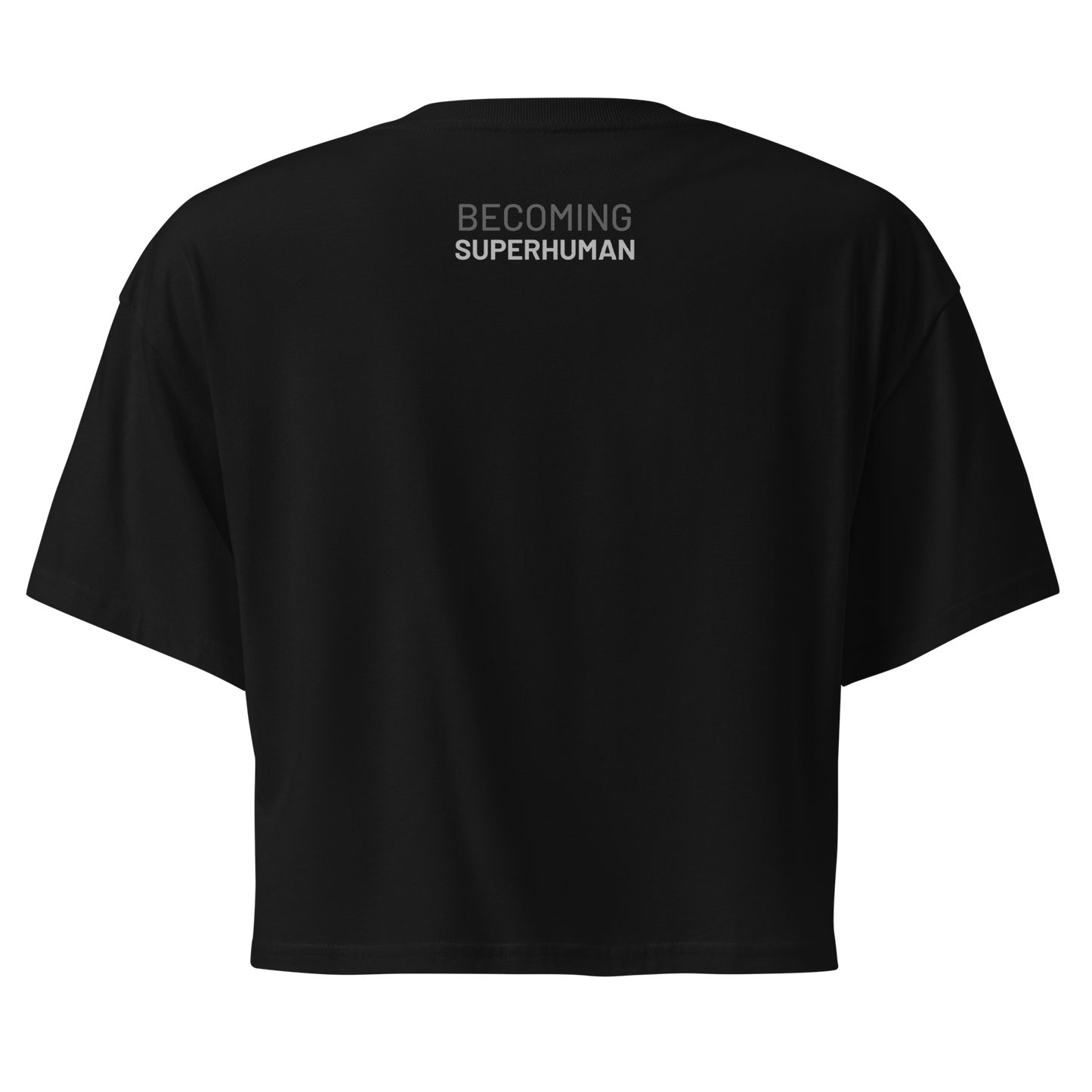 Crop Top Negro de Algodón VOOM — The Axis Code