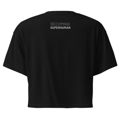 Crop Top Negro de Algodón VOOM — The Axis Code
