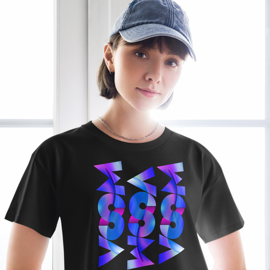 Crop Top Negro de Algodón VOOM — The Axis Code