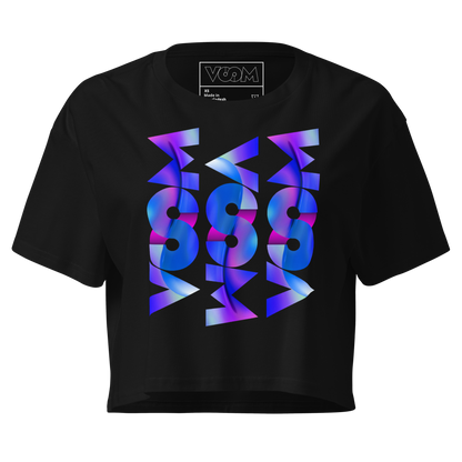Crop Top Negro de Algodón VOOM — The Axis Code