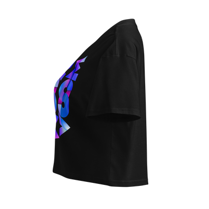 Crop Top Negro de Algodón VOOM — The Axis Code