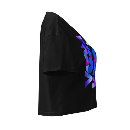 Crop Top Negro de Algodón VOOM — The Axis Code